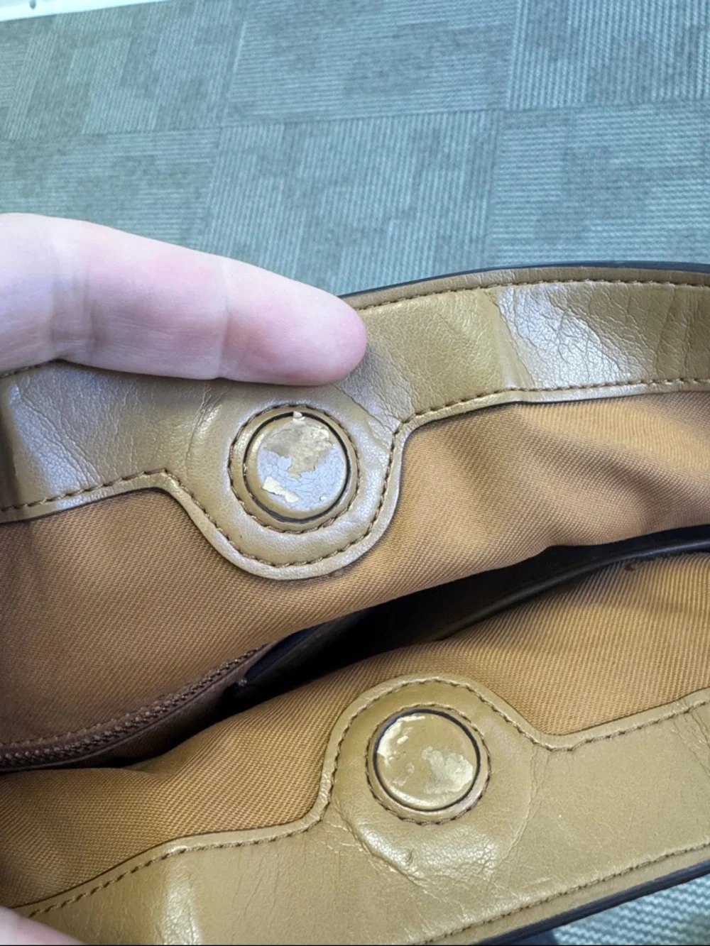 Coach Polished Pebble Leather Clarkson Hobo Purse - Picture 7 of 9